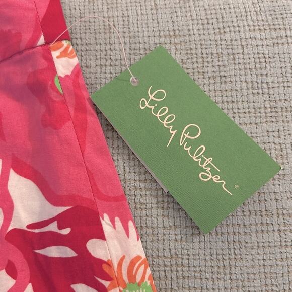 NWT Lilly Pulitzer Sonia A-Line skirt in Hotta Pink Cherry Begonias - Picture 8 of 9